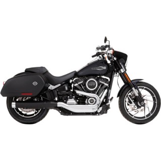 TERMINALE RINEHART RACING SLIP-ON 4" NERO CROMATO HARLEY SOFTAIL SPORT GLIDE 2018-2020