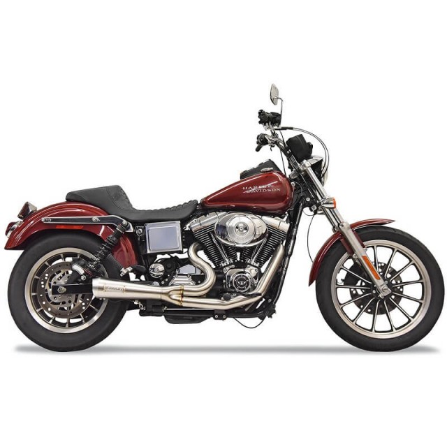 SCARICHI BASSANI XHAUST ROAD RAGE THE RIPPER SHORT 2 IN 1 INOX DYNA SUPER GLIDE 91-05