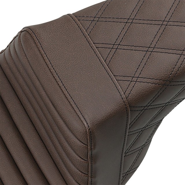SADDLEMEN 2-UP STEP-UP TR DRIVER LS PASSENGER BROWN SEAT HARLEY TOURING 97-07 - COVER
