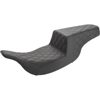 SADDLEMEN 2-UP STEP-UP LS BLACK SEAT HARLEY ELECTRA-ROAD GLIDE 1997-2007