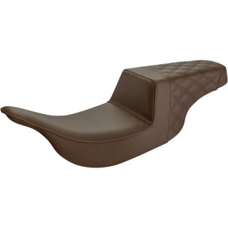 SADDLEMEN 2-UP STEP-UP LS PASSENGER BROWN SEAT HARLEY ELECTRA-ROAD GLIDE 1997-2007
