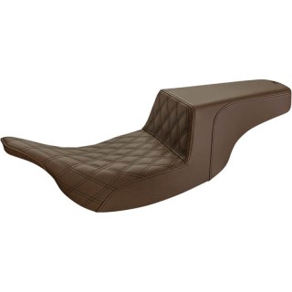 SELLA SADDLEMEN 2-UP STEP-UP LS PILOTA MARRONE HARLEY ELECTRA-ROAD GLIDE 1997-2007