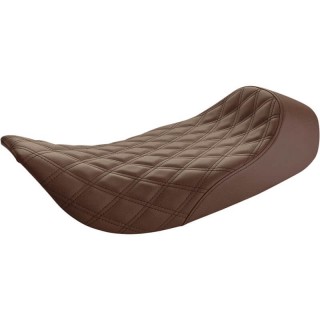 SADDLEMEN RENEGADE LS MONO BROWN SEAT HARLEY ROAD KING STREET GLIDE 1997-2007