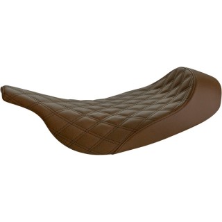 SADDLEMEN RENEGADE LS MONO BROWN SEAT NERA HARLEY ELECTRA-ROAD GLIDE 1997-2007