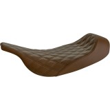 SADDLEMEN RENEGADE LS MONO BROWN SEAT NERA HARLEY ELECTRA-ROAD GLIDE 1997-2007