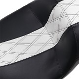 LE PERA MAVERICK DADDY LONG LEGS SEAT BLACK WHITE HARLEY TOURING 2008-2022 - BACKREST