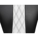 LE PERA MAVERICK DADDY LONG LEGS SEAT BLACK WHITE HARLEY TOURING 2008-2022 - DIAMOND