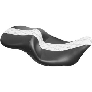 SELLA LE PERA 2-UP MAVERICK NERA BIANCA HARLEY DAVIDSON TOURING 2008-2022