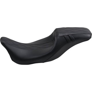 LE PERA OUTCAST DADDY LONG LEGS SEAT DOUBLE DIAMOND BLACK HARLEY TOURING 08-22