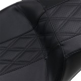 LE PERA 2-UP OUTCAST GT SEAT DOUBLE DIAMOND PERFORATED HARLEY TOURING 2008-2022 - PERFORATED