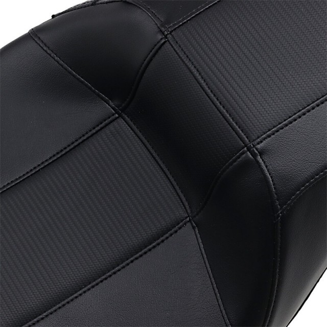 LE PERA 2-UP OUTCAST GT SEAT CARBON FIBER HARLEY TOURING 2008-2022 - CARBON FIBER
