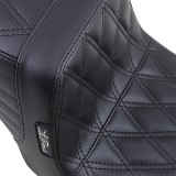 SELLA LE PERA TAILWHIP 2-UP DOUBLE DIAMOND HARLEY DAVIDSON DYNA 1996-2003  DOUBLE DIAMOND