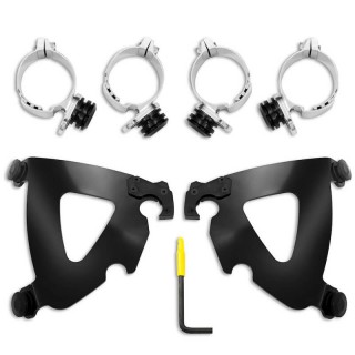 MEMPHIS SHADES TRIGGER LOCK BLACK MOUNTING FOR ROAD WARRIOR FAIRING ON INDIAN SCOUT 2015-2020