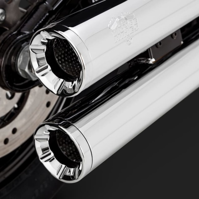 VANCE & HINES ELIMINATOR 300 SLIP-ONS MUFFLER CHROME HARLEY SOFTAIL 2018-2021