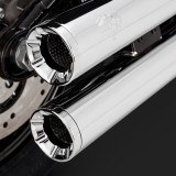 VANCE & HINES ELIMINATOR 300 SLIP-ONS MUFFLER CHROME HARLEY SOFTAIL 2018-2021