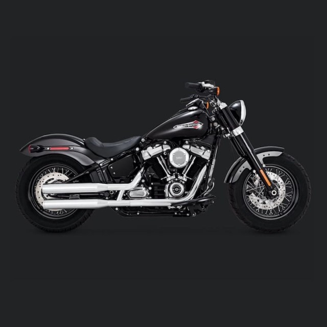 VANCE & HINES ELIMINATOR 300 SLIP-ONS MUFFLER CHROME HARLEY SOFTAIL 2018-2021