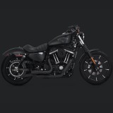 SCARICHI VANCE HINES MINI GRENADES NERI HARLEY SPORTSTER XL 04-20 - LATO